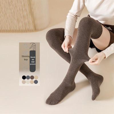 Women's Over-the-Knee Thigh-High Socks, Non-Slip Stockings for Spring, Autumn, and Winter