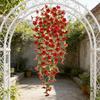 Artificial Violet Vine Flower Fake Hanging Violet Plant for Spring Summer Indoor Outdoor Wall Home Garden Patio Wedding Party Decor