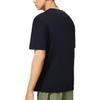 Podszewka Jednolity Kolor Haftowany T-shirt z Krótkim Rękawem Męskie Topy Czarny AHSS893-4