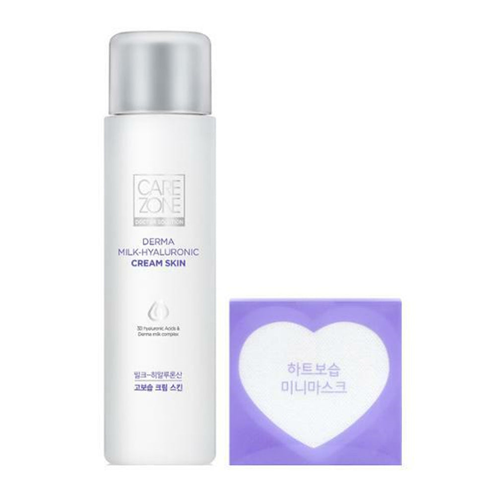 CAREZONE Derma Milk Hyaluronic Cream Skin 200 ml(+mini mask pack)