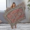 Turkish Vintage Ethnic Kilim Rug Carpet Bed Throw Blanket Decorative Home Decor Cushion Cover Gift