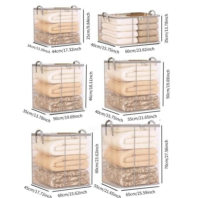 Large-capacity PVC Storage Bags, Suitable for Clothes and Quilts - Transparent Organizing Bags, Essential for Dormitories, Moving