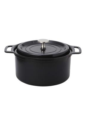 CB Japan Double-Handled Pot, Black, 18cm, Lightweight, Waterless Cooking, Ceramic Coating, IH Compatible, Copan