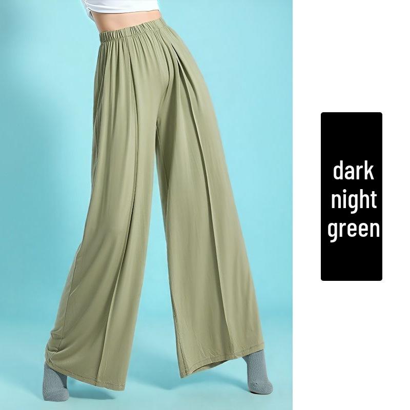 Dámské široké taneční kalhoty pro všechna roční období - Klasické a moderní styly, Tvarující postavu, Ideální pro trénink