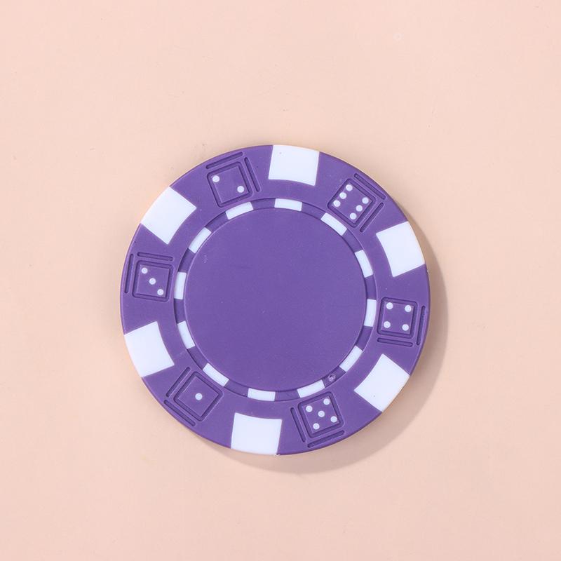 10 Pcs Abs Plastic Poker Chips Casino Texas Hold'Em Poker Metal Coins 11.5G Chips Poker Game Chip Set Accessories