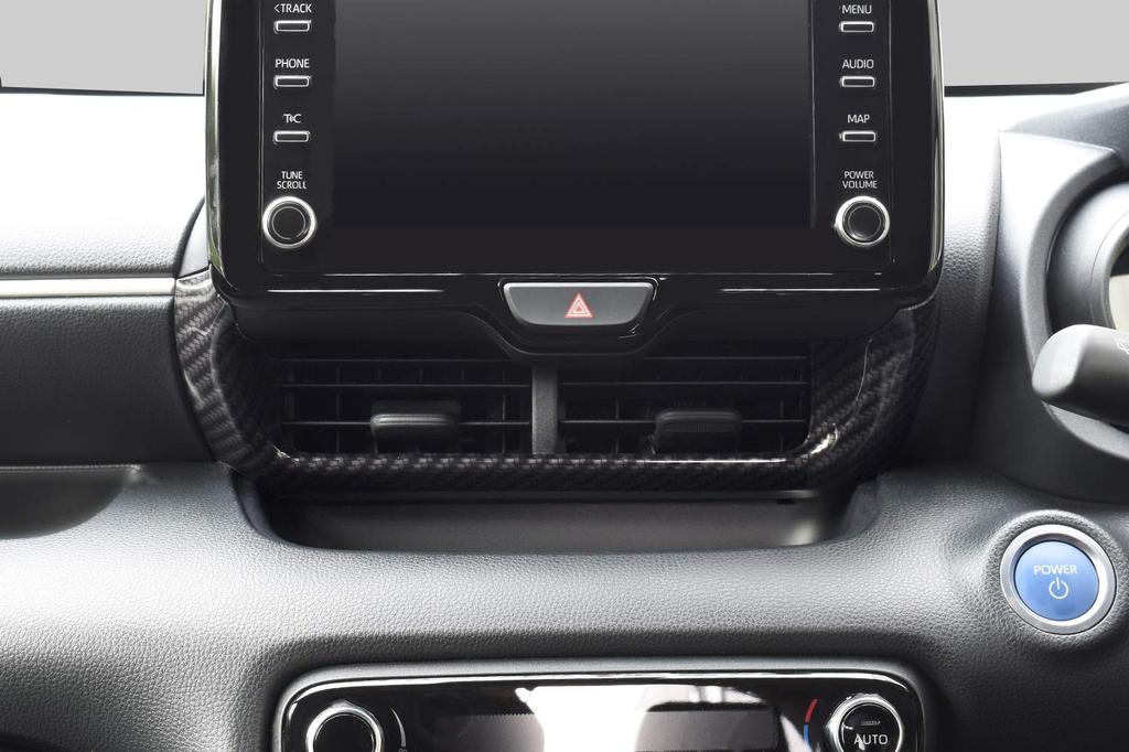 SecondStage Toyota Yaris Center Duct Digital Carbon Fiber Style T565DCB Panel, /