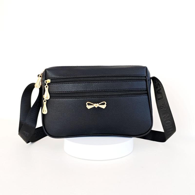 Big Bag Summer New Solid Color Soft Leather Medium and Old Mother Bag Large Capacity Oblique Span Shoulder Women's Bag