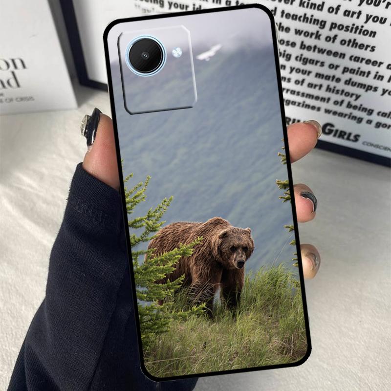 

Grizzly Bear For Realme 15 14 10 11 12 13 Pro Plus C65 C67 C71 C63 C61 C55 C51 C53 C75 GT6 GT7 Pro Case Realme C15