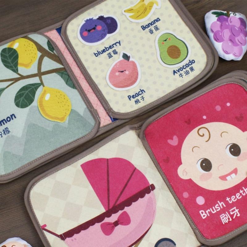 Soft Cloth Books for Toddlers Early Education Supplies Touch and Feel Books for Early Children Development