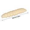 12PCS TPE Bread Worm Fishing Lures with Glow Feature for Freshwater Saltwater Night Fishing Soft Baits