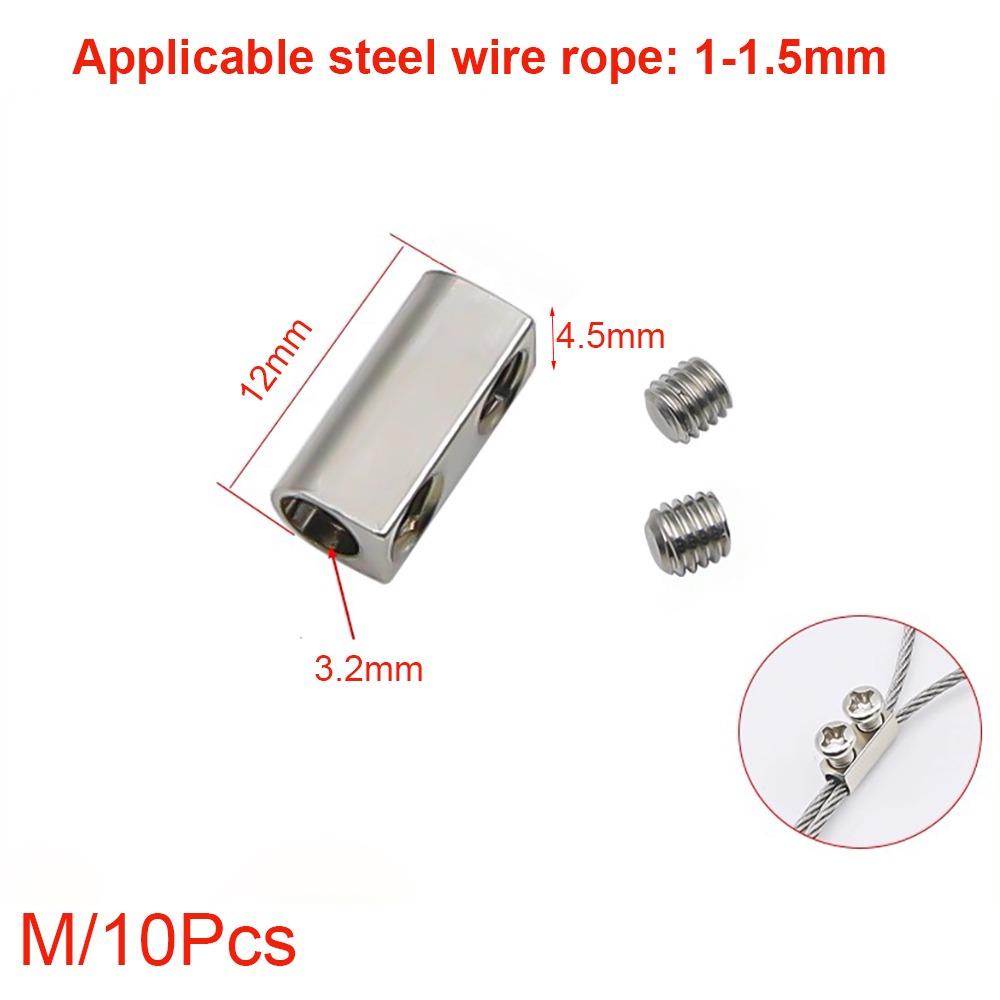 Copper Steel Wire Rope Clip Metal Hanging Clip New Stainless Steel Cable Clamp