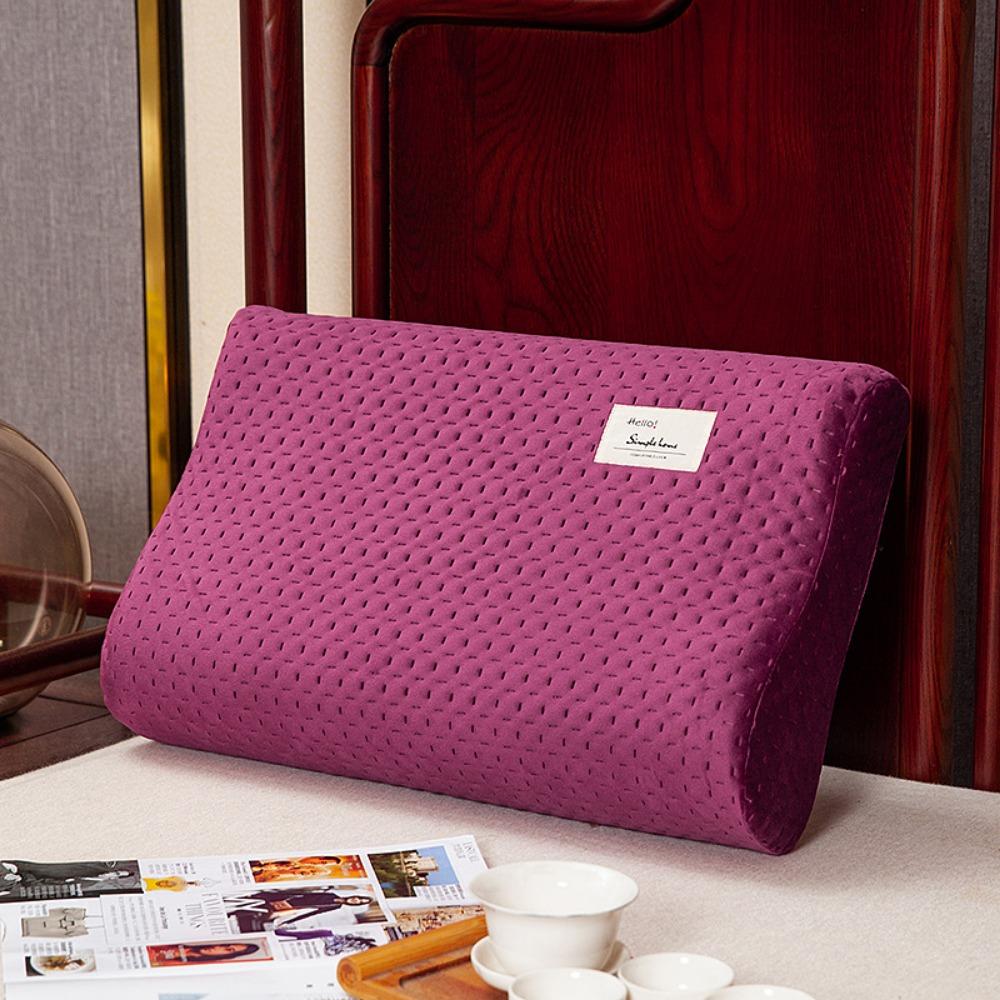

High-Grade 50*30cm Cotton Pillowcase Soft Memory Foam Pillow Protector Cover Pure Color Pillowslip Home Bedding Set
