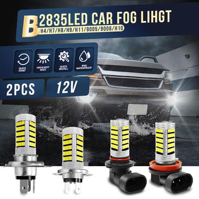 2PCS Car LED H4 H7 H8 H9 H10 H11 9005 9006  Car Truck Fog Lamp  Car LED DRL Daytime Running Light Source DC 12V Car Styling