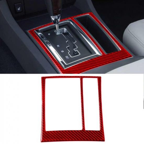 1pcs Red Carbon Fiber Gear Shift Frame Interior Trim For Chrysler 300 2005-07