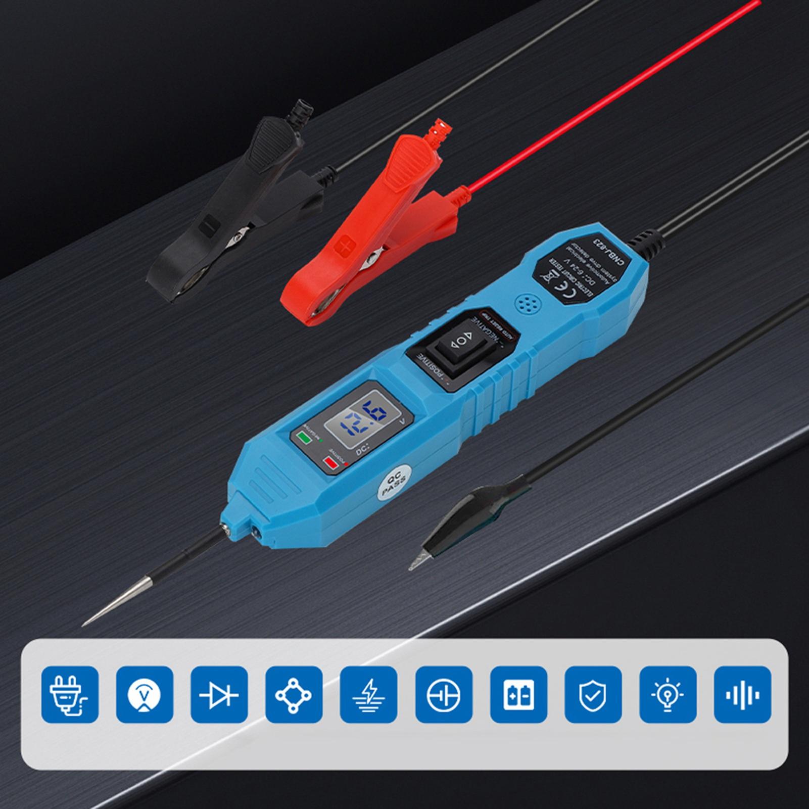 

Car Circuit Tester Automotive Multifunction Drive Circuit Probe Tester Electrical System Diagnostic Tool Blue