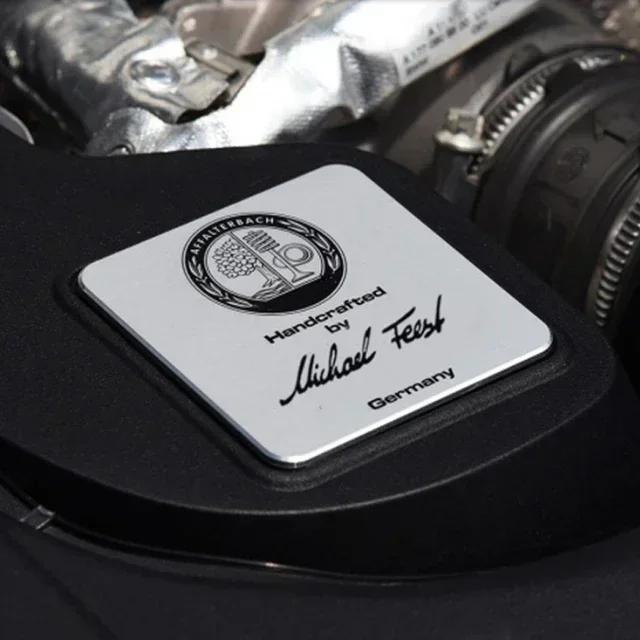 Car Engine Sticker AFFALTERBACH Nameplate Label Emblem Sticker For Mercedes Benz AMG W205 W213 W212 W221 W166 W177 W463 W464 CLA