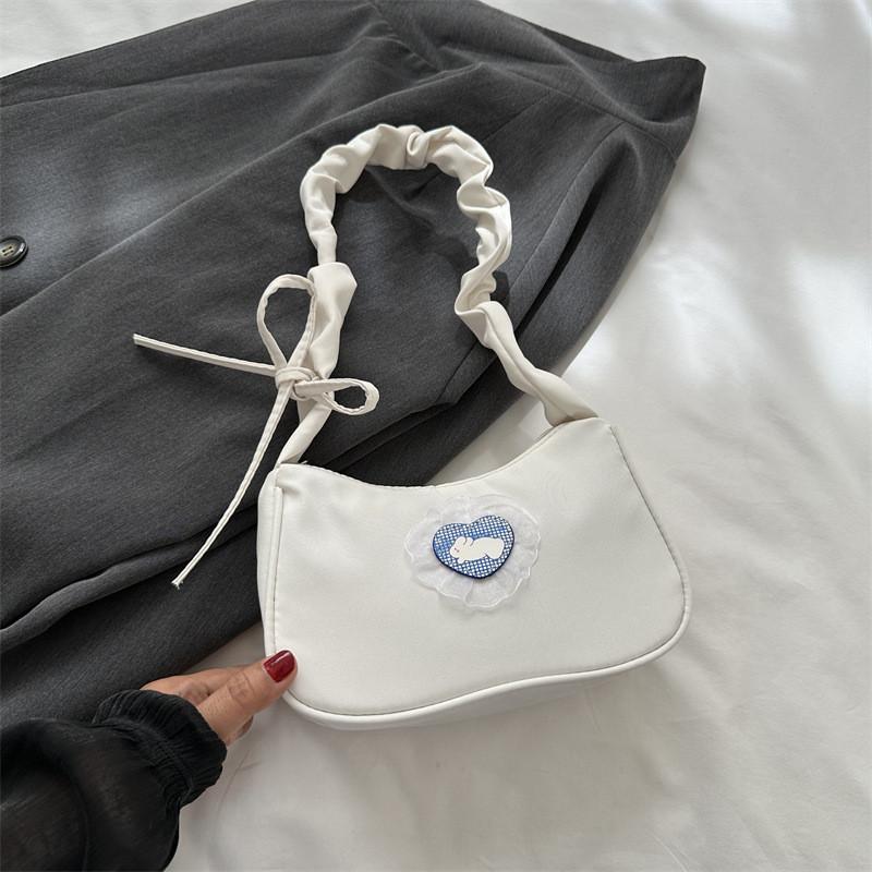 Trendy Canvas Shoulder Bag For Women 2023 Fall Fashion Retro Underarm Bag Street Style