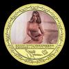 Scarlett, Famous Female Singer, Actress, Gold-plated Commemorative Coin, Star Commemorative Medal, Medal Collection Gift