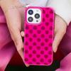 Black Red Heart Pattern Phone Case For iPhone 17 16 15 14 Plus 13 12 11 Pro MAX 17 Air Cute Love Art Protective Shell Cover