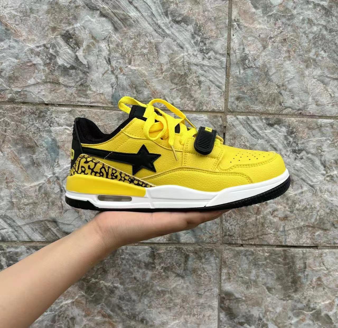 

2025 autumn new ins wind air cushion casual couple jogging shoes trend contrasting color college breathable sports shoes for men and women 44