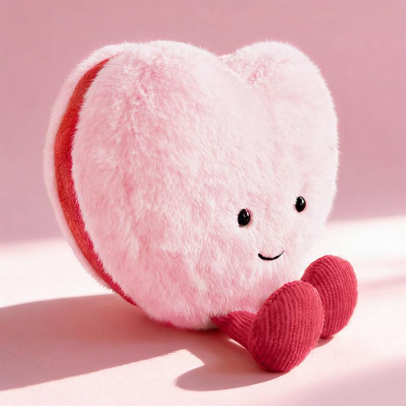 Soft Heart Plush Stuffed Toys Cute Smiling Red Pink Heart Dolls Adorable Valentine's Day Gift Plushies for Girlfriend Home Decor Premium Quality