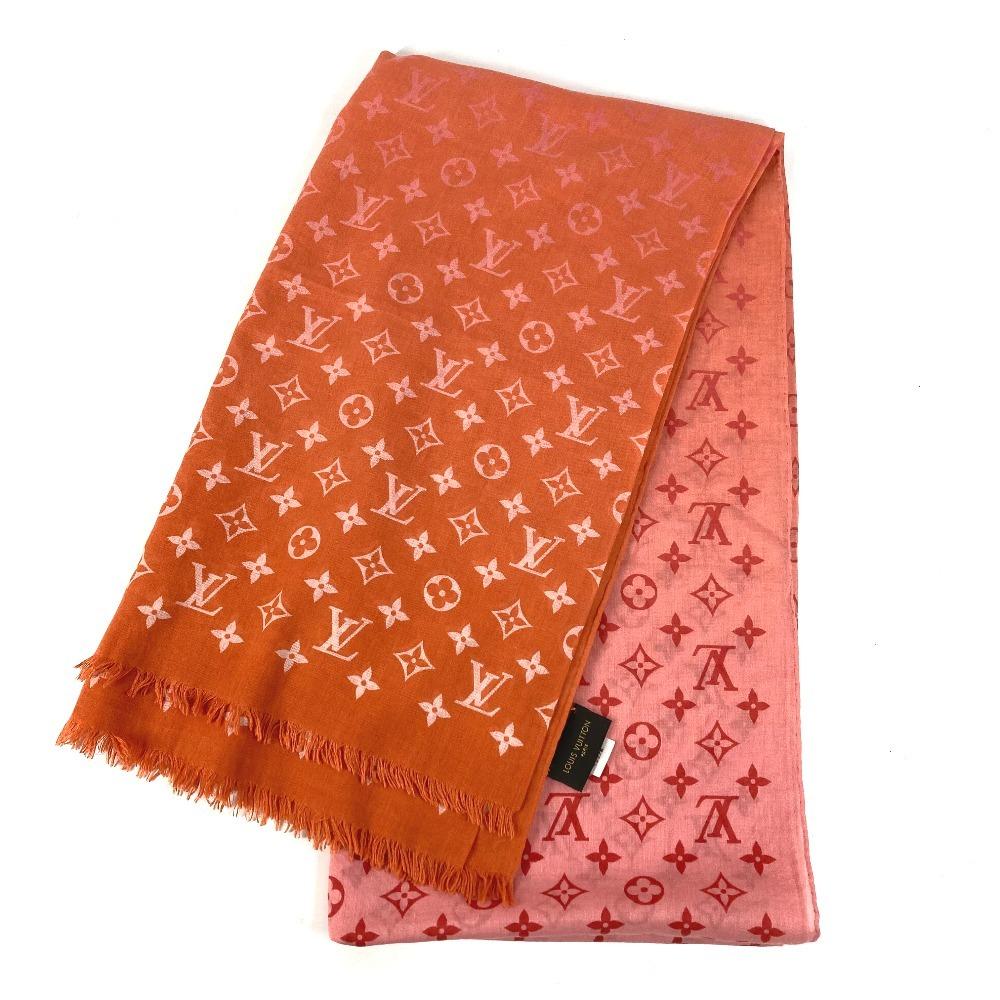 Louis Vuitton M70508 Stole Etor Monogram Sunrise Fringe Scarf, Gradient Shawl