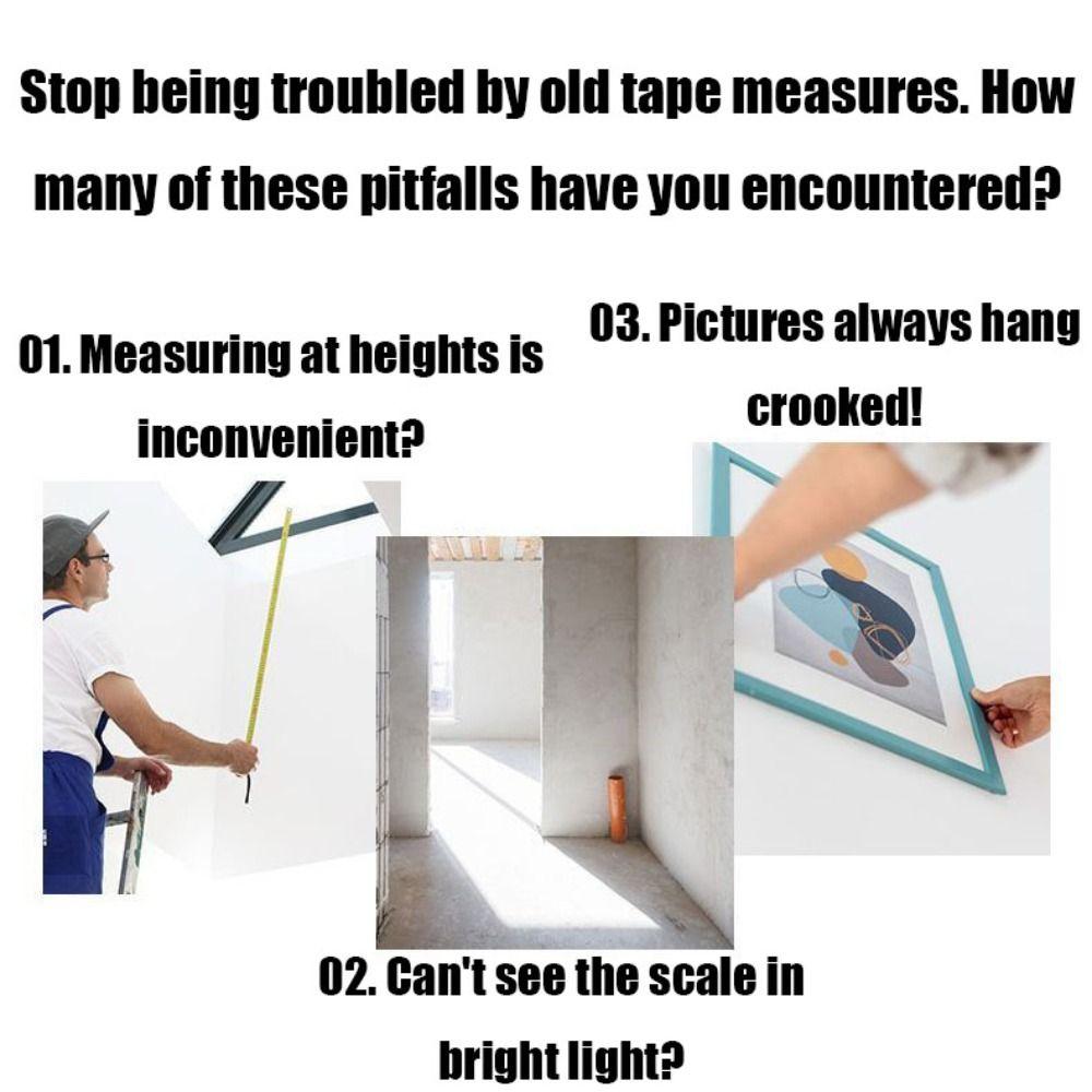 High Precision Laser Distance Meter 3-in-1 Infrared Measuring Ruler home decoration measurement