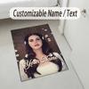 Personalized Crystal Velvet Carpet,Lana Del Rey Custom Printed Name, Plush Area Rug For Home Indoor Decor