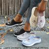 Easy Slip-On Lazy Slides Chinese Style Mesh Upper Shoes Spring Summer Outdoor Home Casual, Women Shoes(The Sizing Runs Big)
