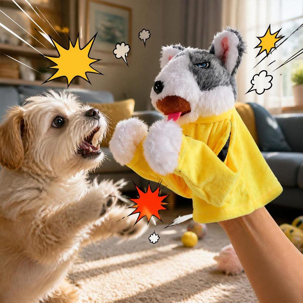 with Sound Boxing Dog Doll Battle Interactive Toy Funny Tricky Doll