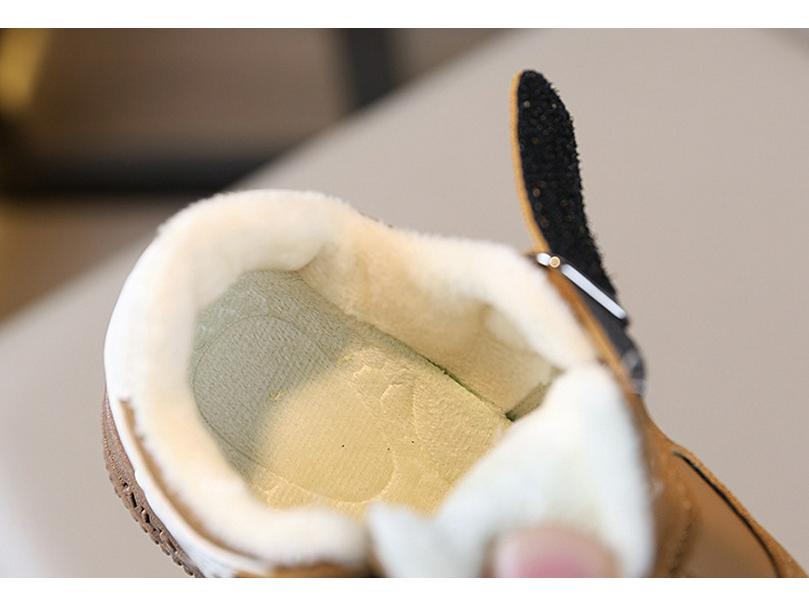 Two-Layer Cotton Velvet Baby Soft Sole Running Shoes, Warm Winter Sneakers for Boys & Girls, Toddler Trainers