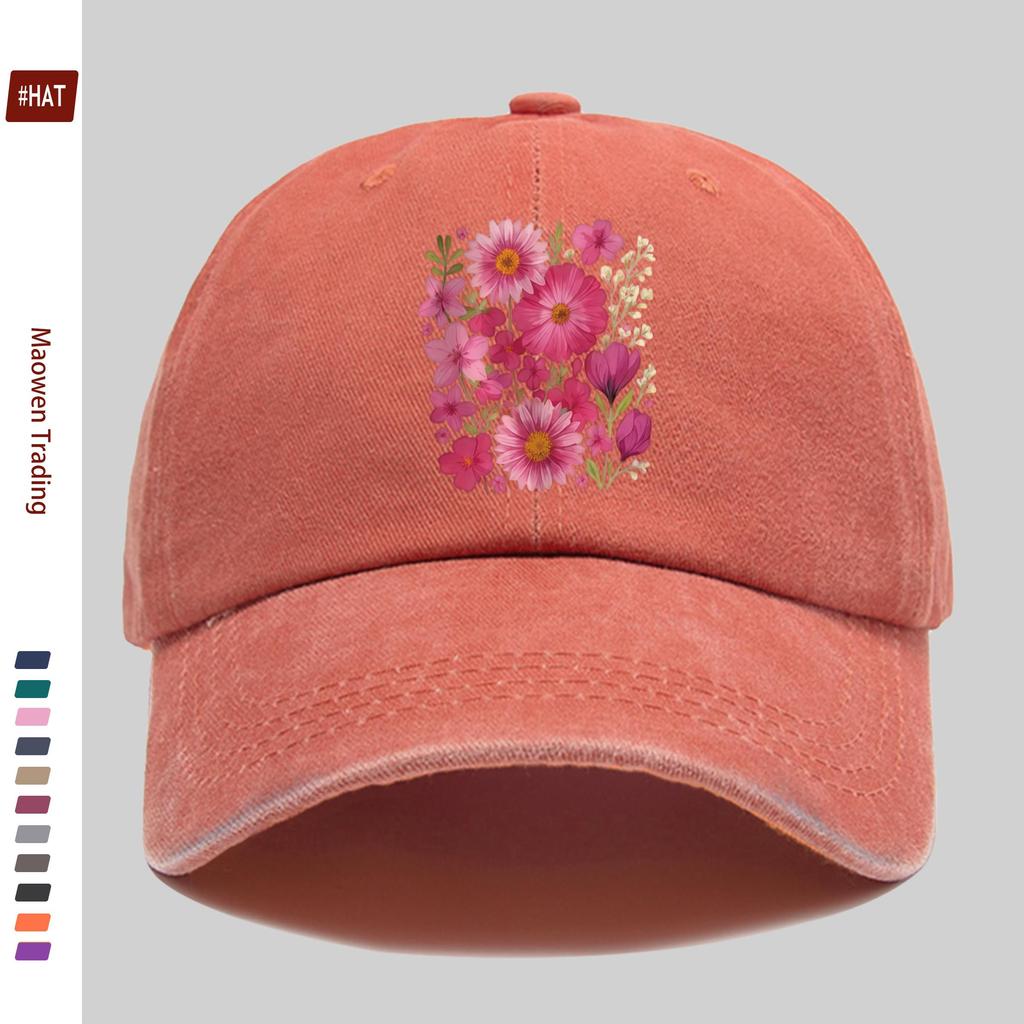 Pc Floral Pattern Printed Baseball Cap Fashion Casual Printed Design Golf Hat Home Leisure Decor Hat Comfortable Lightweight