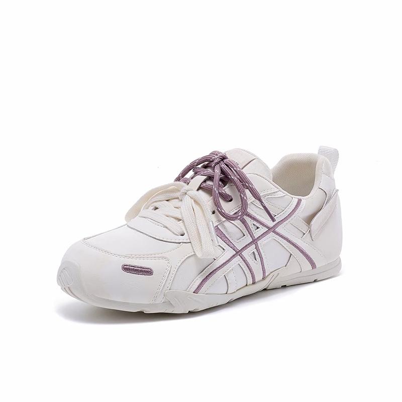 Beliebte Farbkombination Koreanische Deutsche Trainingsschuhe für Damen Frühling Sommer Neue Schnür-Freizeit-Sportschuhe Vielseitige Forrest Gump Schuhe für Damen