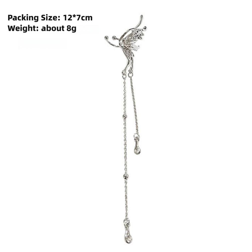 Female Jewelry Fairy Butterfly Earrings Fashion Jewelry Hanging Earrings New Elf Ear Cuff  Gift