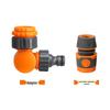 Plastic Anti-Kink Swivel Faucet Connector, 4-Point & 6-Point Female Thread, 180° Rotatable Nipple