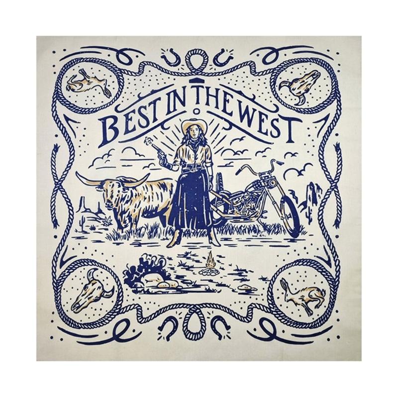 Hip Hop Hair Scarves Wrap Wild Western Pattern Headwraps Exquisite Head Kerchief Head Scarf Head Scarf Photo Props