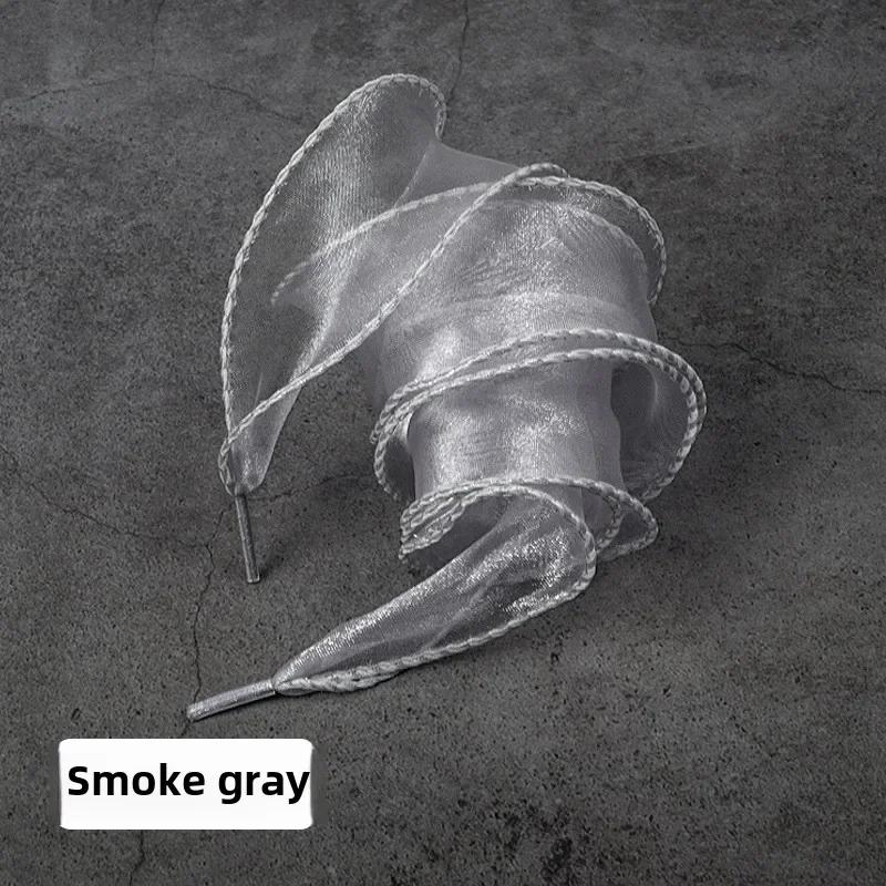 Mode Chiffon Garn Schnürsenkel 4cm Breitere Flache Seide Schnürsenkel Sneakers Seil Schnürsenkel für Schuhe 100/120/140/160CM Schuhzubehör