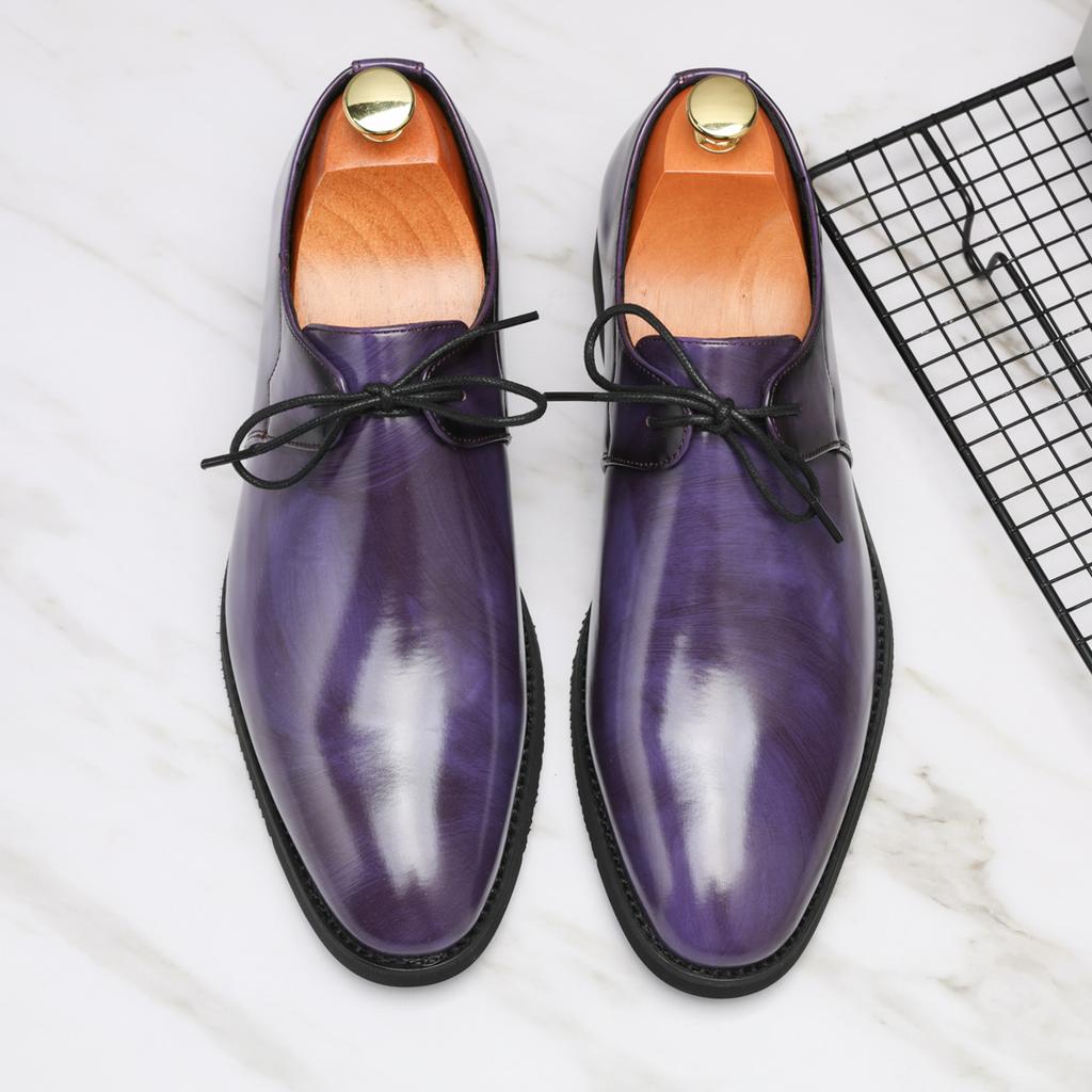 Fashion New Arrival Oxford Shoes for Men Spring Summer Derby Shoes Pu Leather Casual Shoes Lace Up Formal Dress Footwear Business Flats