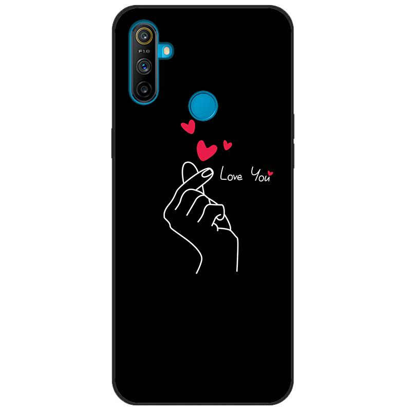 For Realme C3 Case Cover Soft Silicone TPU Patterned Back Cover For OPPO Realme C3 RMX2020 C 3 RealmeC3 Cartoon Phone Case Funda