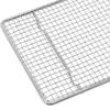 Griglie di Raffreddamento per Cottura in Forno in Acciaio Inossidabile Griglia da Cucina Resistente alle Alte Temperature Sicura per Forno per Cottura Arrosto Grigliatura Rettangolare 19,2 CM