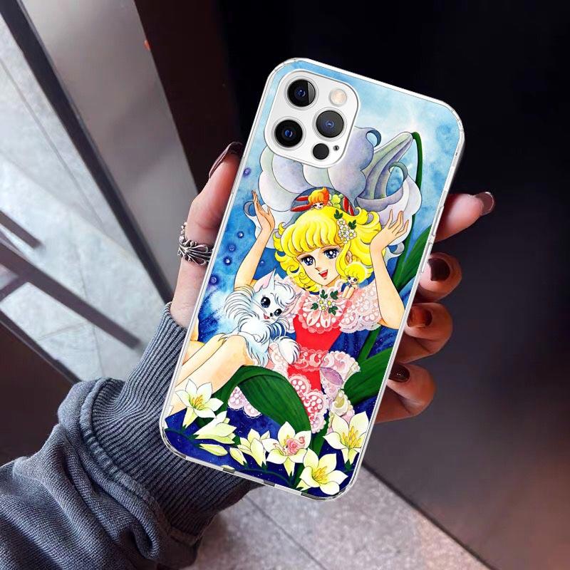 Candy 90s Anime Phone Case For iPhone 17 Air 11 13 Mini 14 15 Plus 16 12 Pro Max 16E SE 7 8 Pattern Soft TPU Back Cover  17 Air
