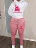 European And American Women'S Clothing Autumn And Winter Hooded Casual Sports Sweater Two-Piece Set