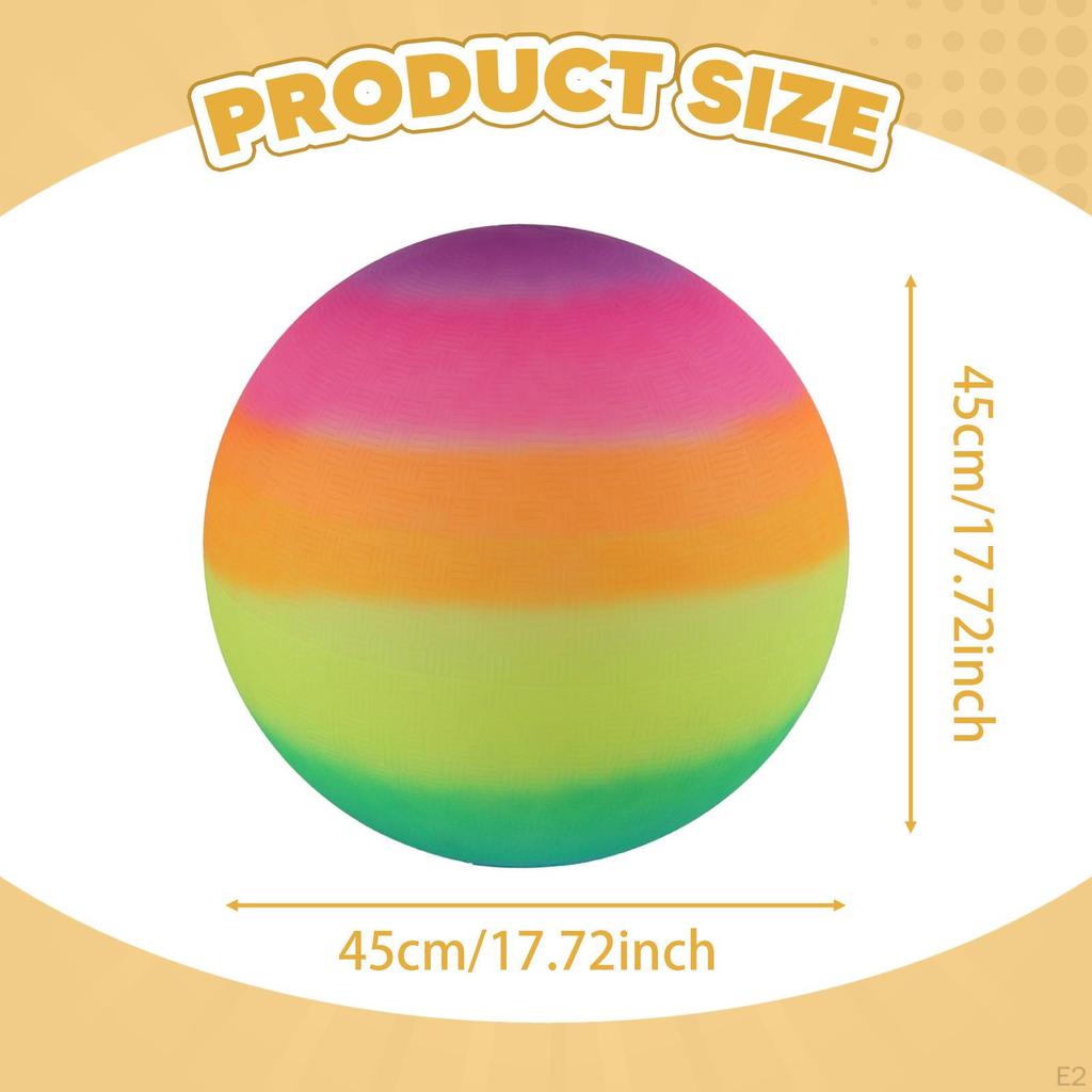 Rainbow Playground Ball Sports Hopping for Kids Fun Exercise Play Indoor and Outdoor Games
