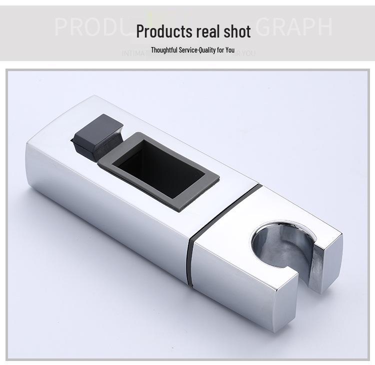 Adjustable Square Shower Head Bracket Holder - Bathroom Mount and Seat Accessories