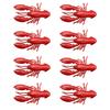 8Pcs Soft Baits Fishing Lures Realistic Looking Vivid Color Mini Size Portable Shrimp Fake Baits Artificial Lures