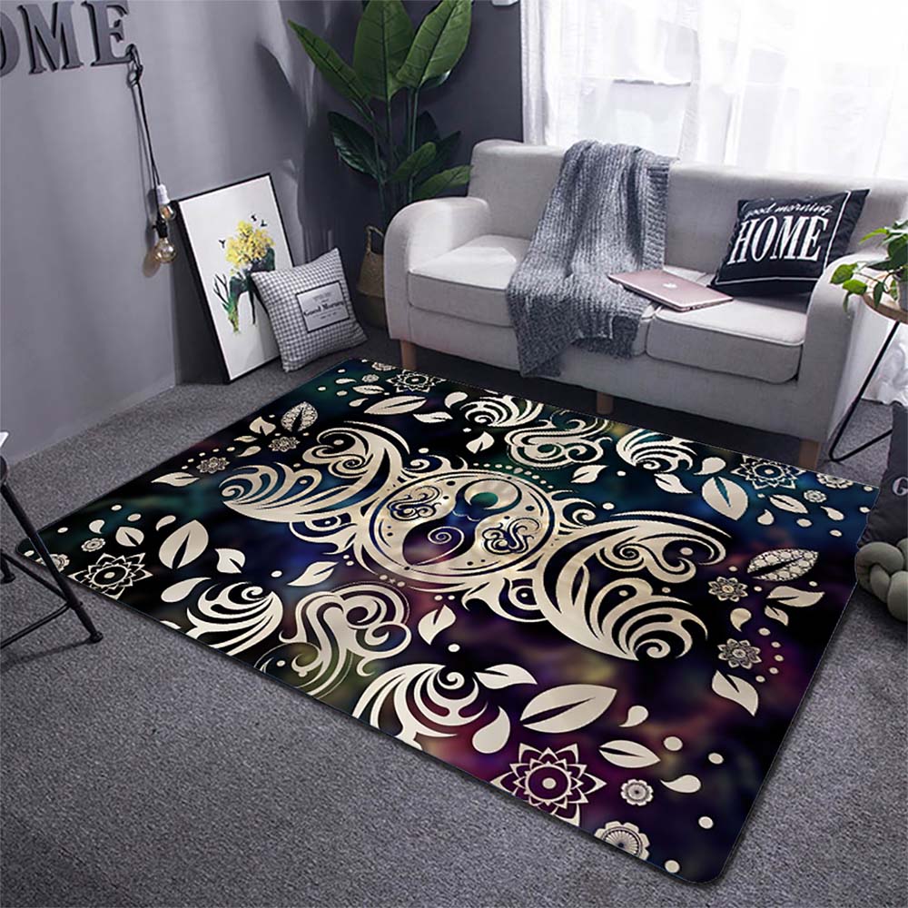 Triple Moon Goddess Carpet Wicca Goth Subculture Rock Romance Non-slip Doormat Mat Hallway Entrance Door Rug Bedroom Decor