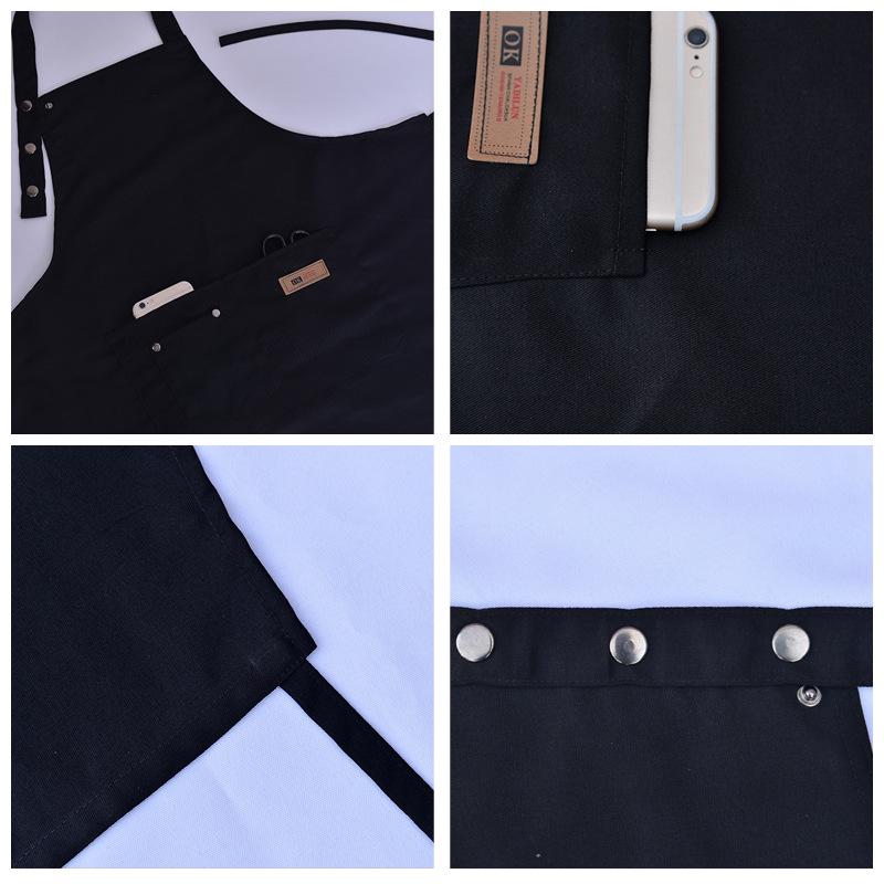 Șorț de bucătărie la modă impermeabil și rezistent la ulei - Design cu logo personalizat pentru cupluri