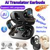 New 144 Languages Language Translator Earbuds Wireless BT Translation Earbuds Real Time Translation Headphones for Business