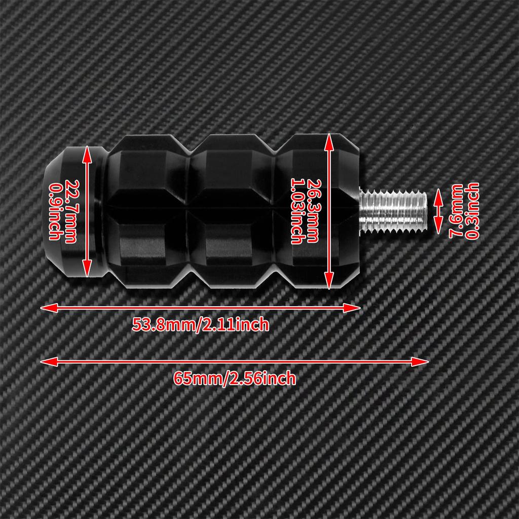 HDBUBALUS Bike Gear Shifter Pegs CNC Aluminum Shift Pegs for