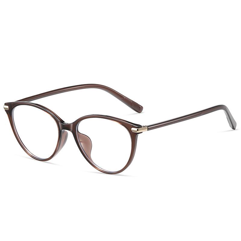 2026 Retro Cat Eye Blue Light Blocking Glasses - Fashionable Literary Commuting Frame 10708